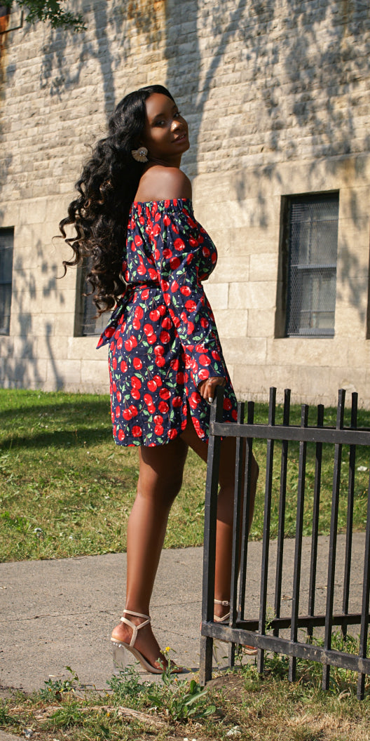 cherry print shirt dress Cherry Pie Shirt Dress TV STYLES