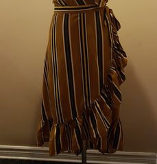 Fall Effect High-Low Plus Size Dress