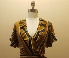 Fall Effect High-Low Plus Size Dress