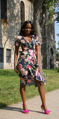 Viola Midi Wrap Dress